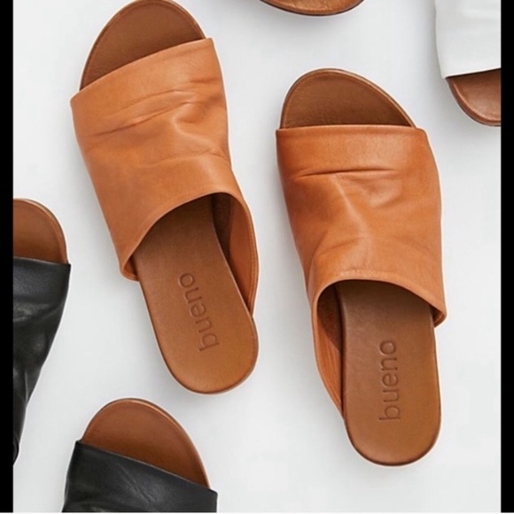 Free People Shoes - Bueno Shore Thing Leather Slides Free People